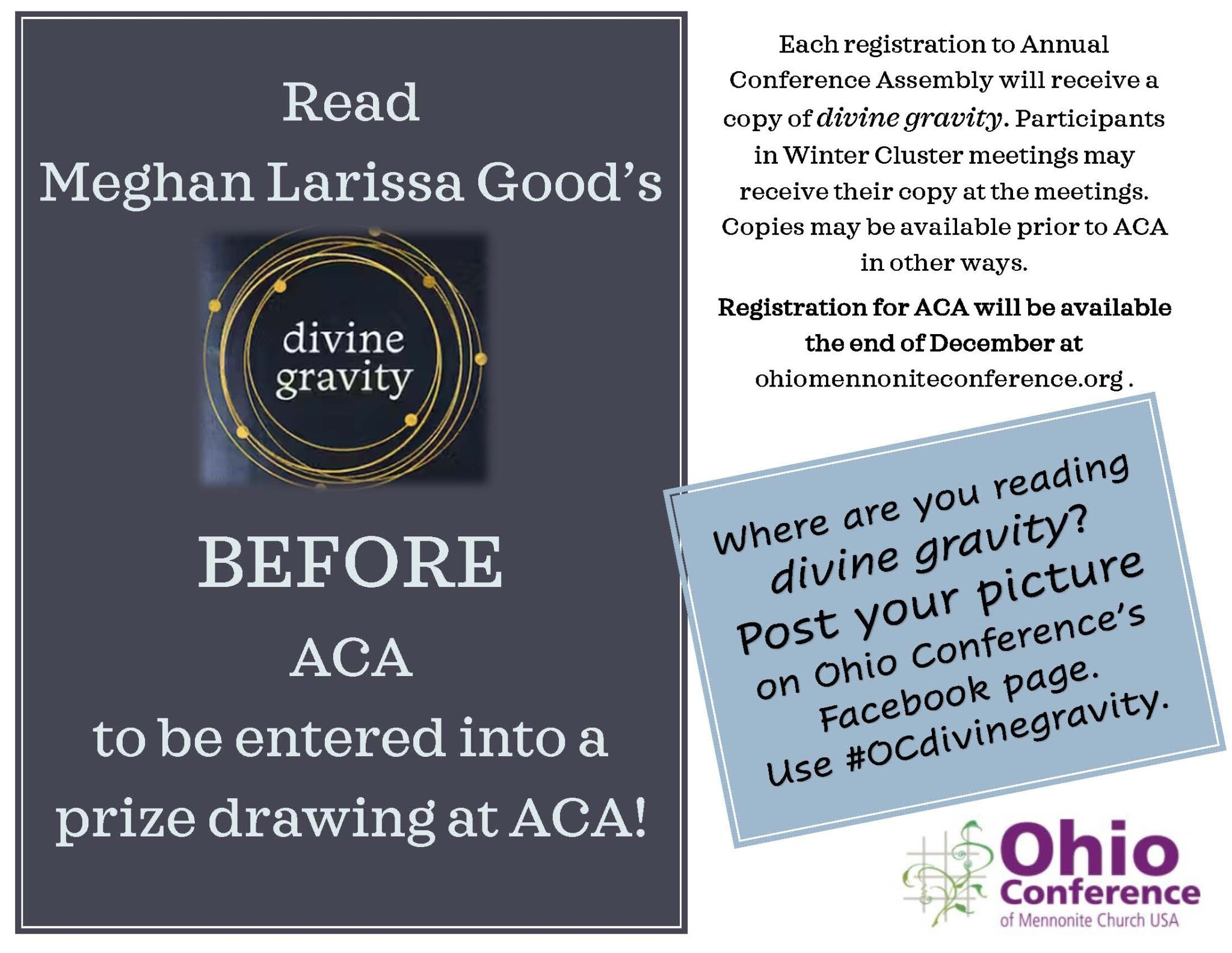Prepare for ACA by reading Divine Gravity - Ohio Mennonite Conference, image size:2048x1583